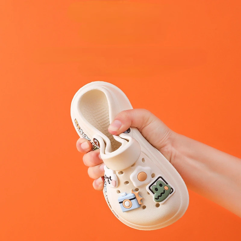 Kids Sandals Kids Sandals Boys Girls Summer Cartoon Non Slip Garden Shoes Outdoor Beach Sport Clogs Shoes Children Cave Hole Baby Slippers kids sandals garden clogs shoes