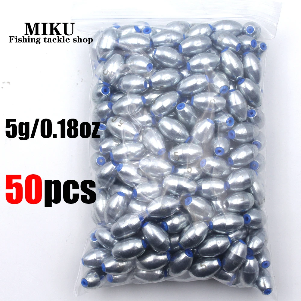 50Pcs Fishing Sinkers Set 2