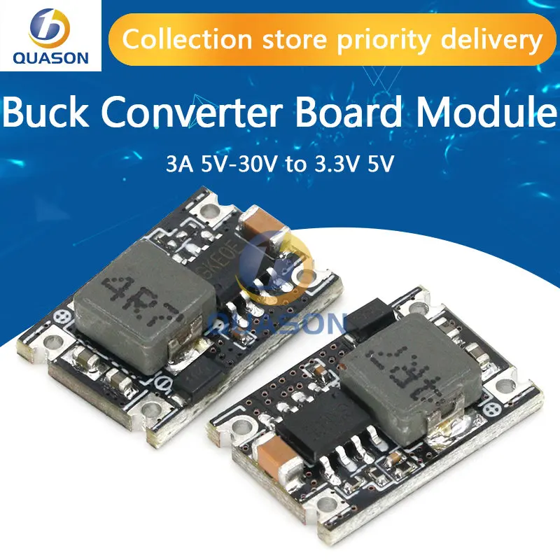 3A Mini Dc-Dc Buck Step Down Modulo Scheda Convertitore 5V-30V A 3.3V 5V Dc Regolatore Di Tensione Scheda Pcb Modulo Buck