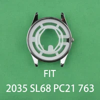 Boîtier de mouvement 2035 PC21 SL68 SP68, boîtier étanche Simple pour usage quotidien, boîtier métallique 35mm 28mm, boîtier de montre doré, boîtier argenté 2