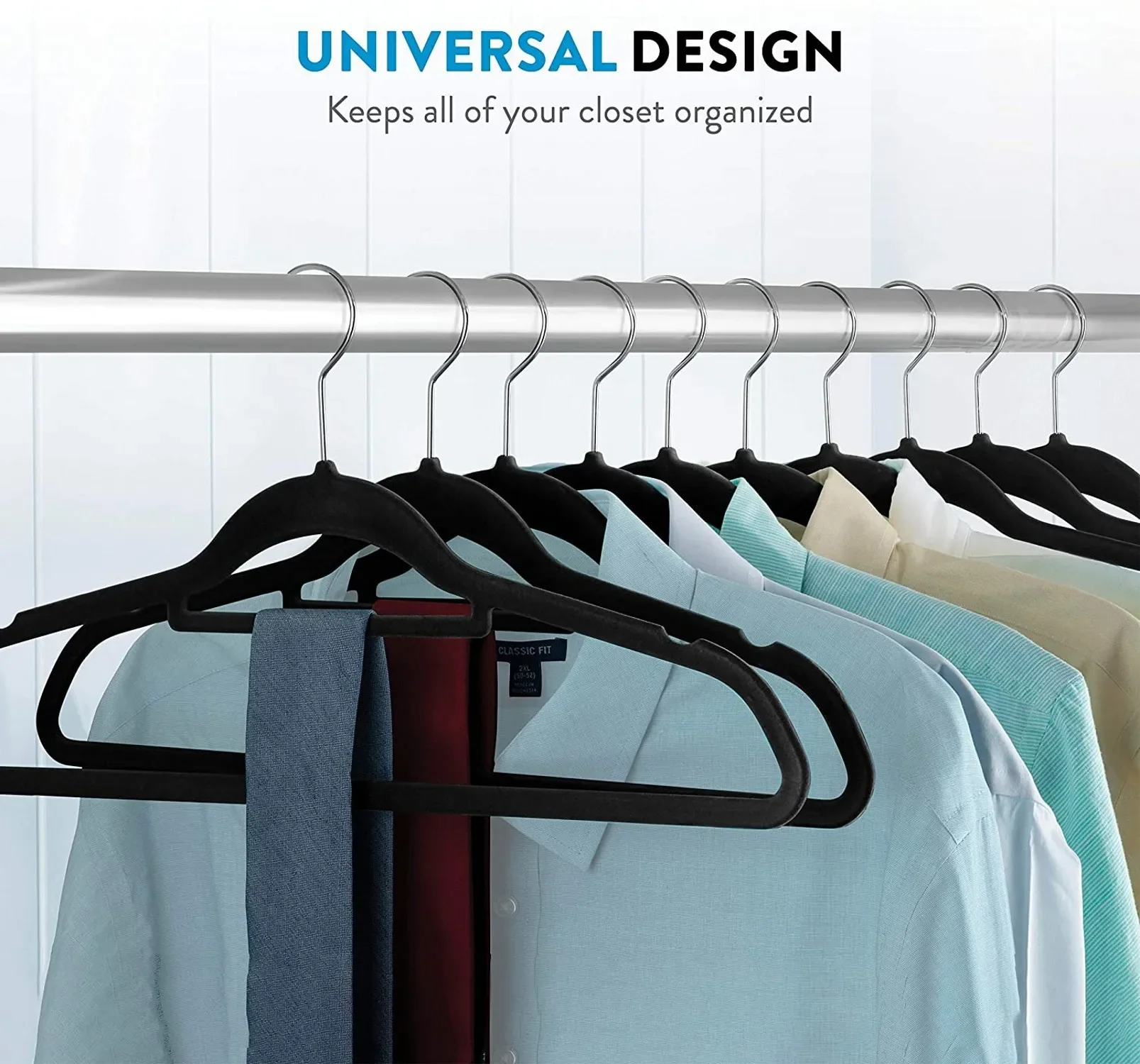 Garment Hooks 41CM ABS Flocking Non-slip Hanger
