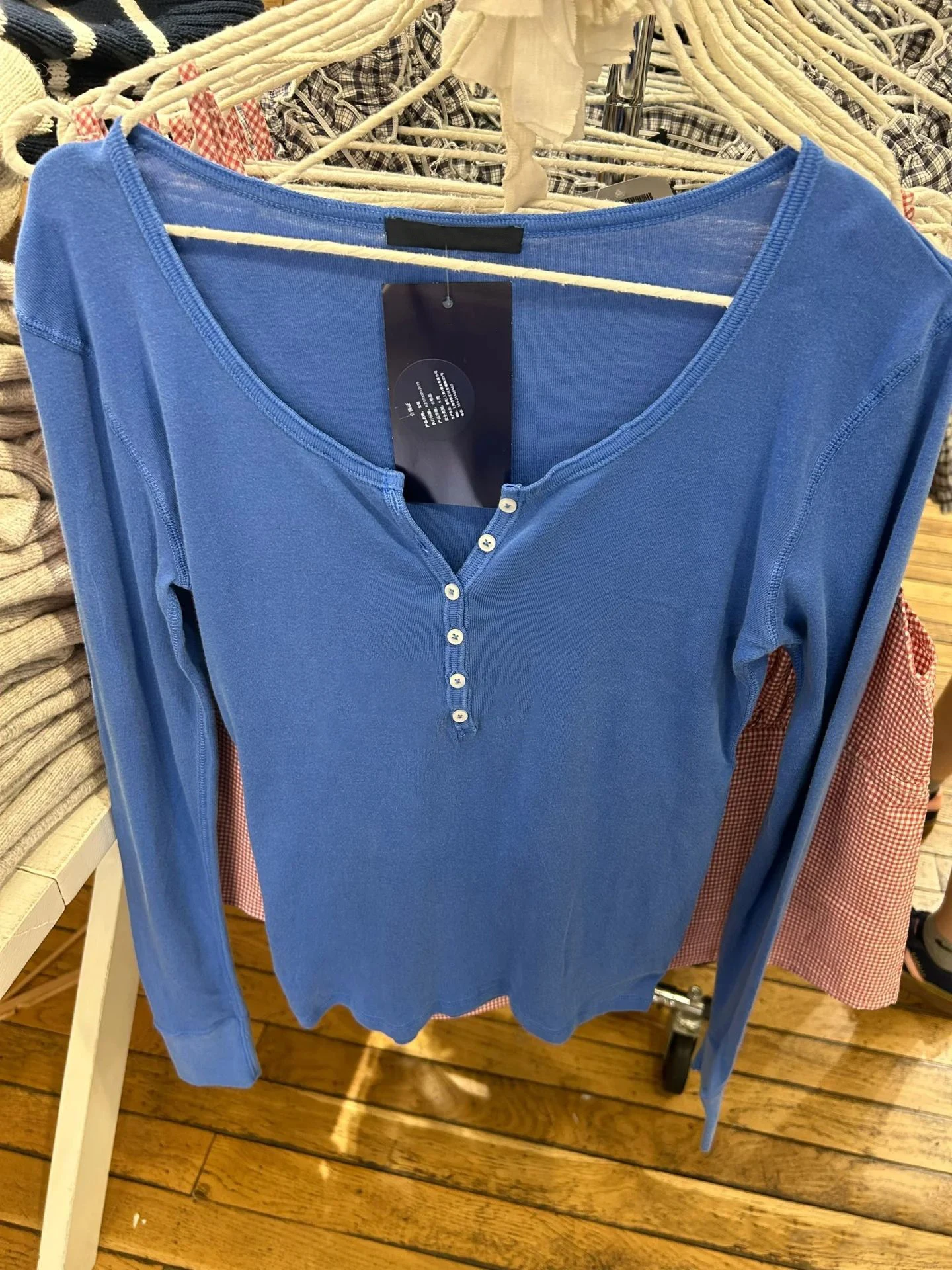 Six Buttons Royal Blue Long Sleeve T-shirts Women Autumn O-neck Cotton Slim Tee Tops New Preppy Style Solid Simple Basic Tshirts 3