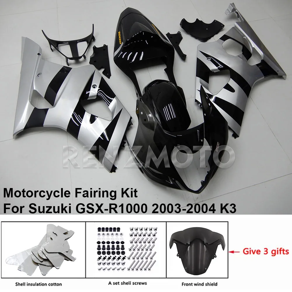 

For Suzuki GSX-R1000 2003 2004 K3 K4 Motorcycle Set Body Kit Fairing High Quality Guard Plate Accessories Shell S1003-118a