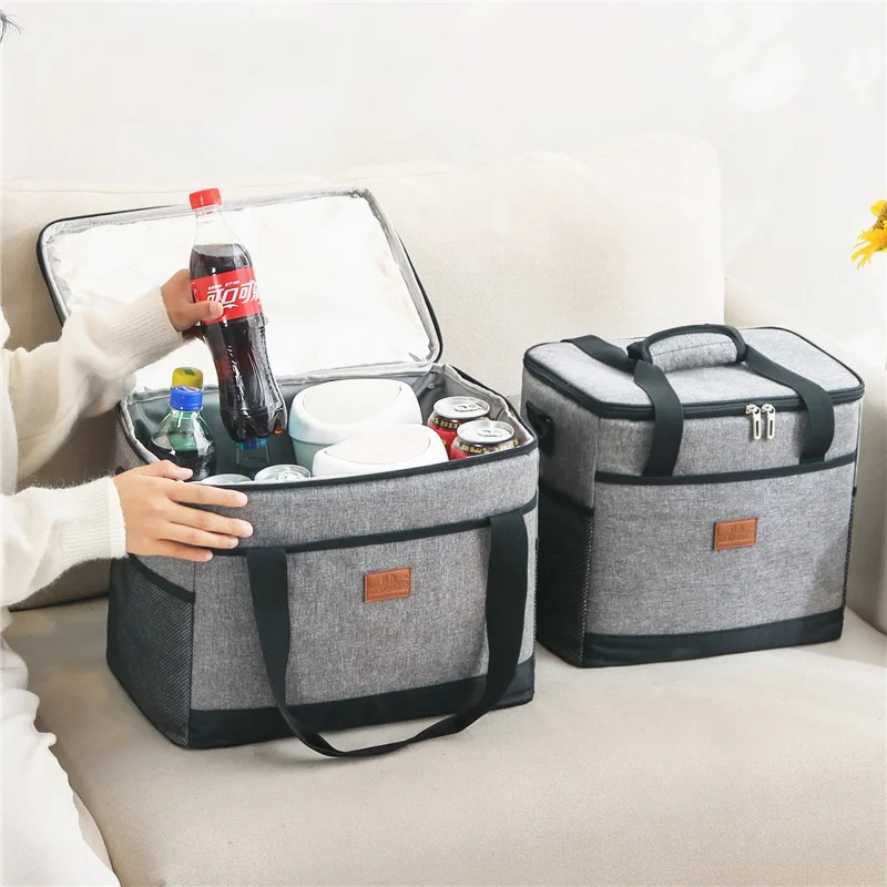 Large Capacity Thermal Insulation Lunch Bag 15L/25L Food Storage Picnic Tote Portable Cooler Box lunch cooler bag,cooler bag,lunch bag,storage bag