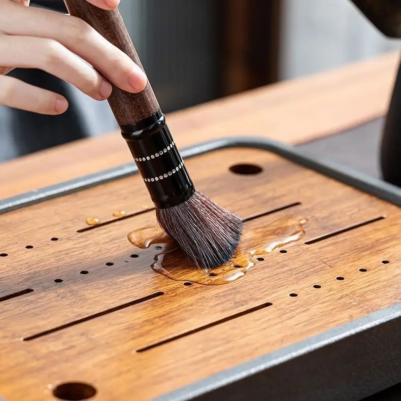 Description Picture 6 of itemSix Piece Set of Black Pottery Tea Ceremony Accessories for Storing Tea Knives, Needles Clips Scraping and Brewing Tools