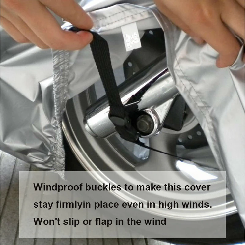 Universal 190T Motorcycle Cover Waterproof Outdoor Snowmobile Case Raincoat Bike Bicycle Protection For Scooter Moto Accessories