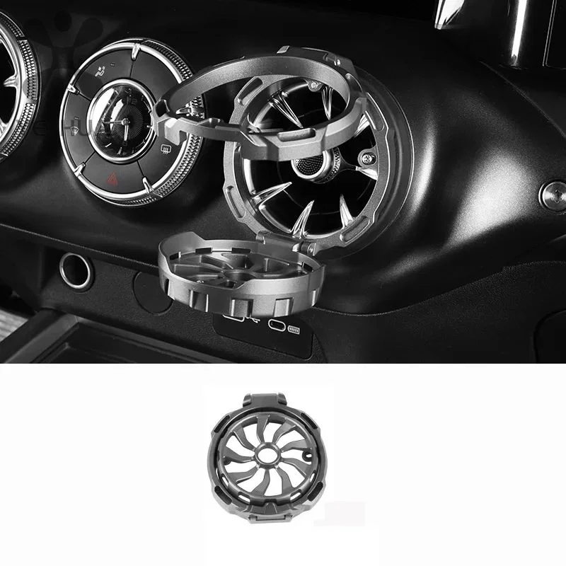 탱크 300 400 에어컨 배출구 물컵 거치대 알루미늄 합금 접이식 컵 거치대, 내부 수정 액세서리