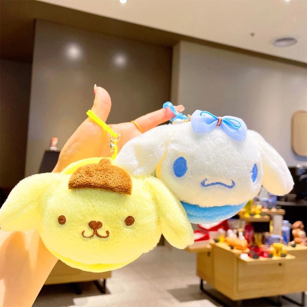

Sanrio Plush Coin Purse Kawaii Cinnamoroll My Melody Keychain Backpack Pendant Coin Wallet Stuffed Plush Dolls Plushies Gifts