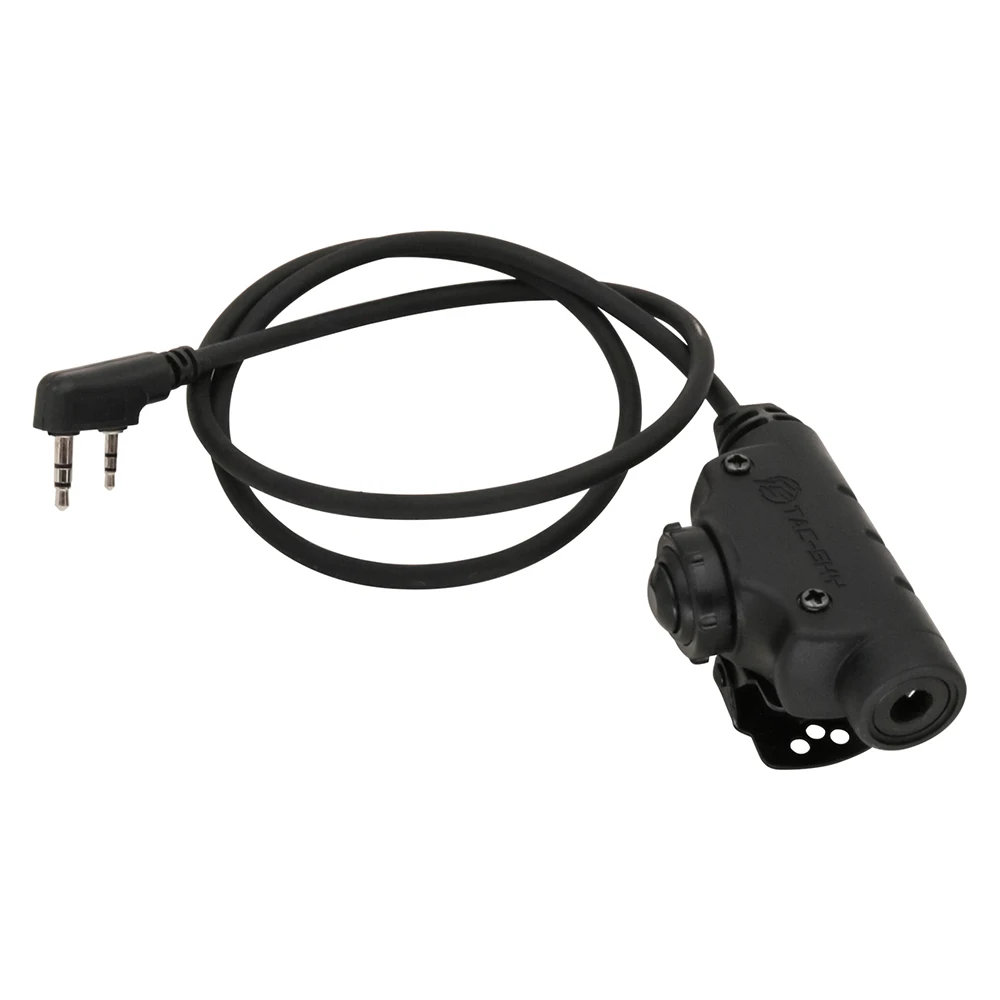 TCIHEADSET Tactical  Airsoft V2 U94 PTT Adapter  Icom / Kenwood / Midland / Motorola  Cable Plug Compatible Tactical  Headset