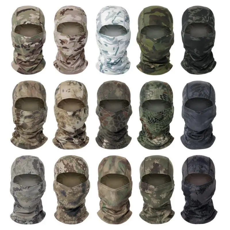 

Tactical Camouflage Balaclava Hat Full Face Mask Skiing Cp Cycling Hunting Head Neck Cover Helmet Liner Cap Military Men Scarf