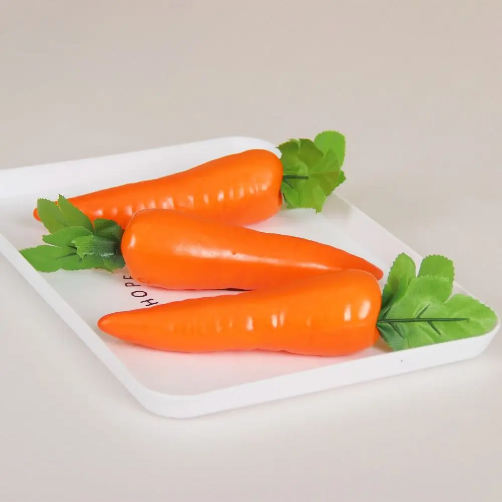 Simulation Carrot False Fruit Vegetable Carrot Model Home Decoration Craft Jewelry Props