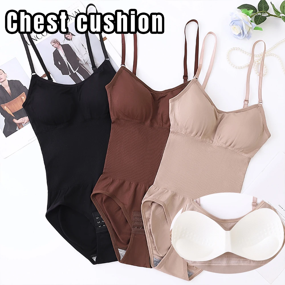 Shapewear Bodysuit For Tummy Control Women Hooks Crotch Body Shaper Stree Jumpsuit With Bras Abdomen Control_voghion.com