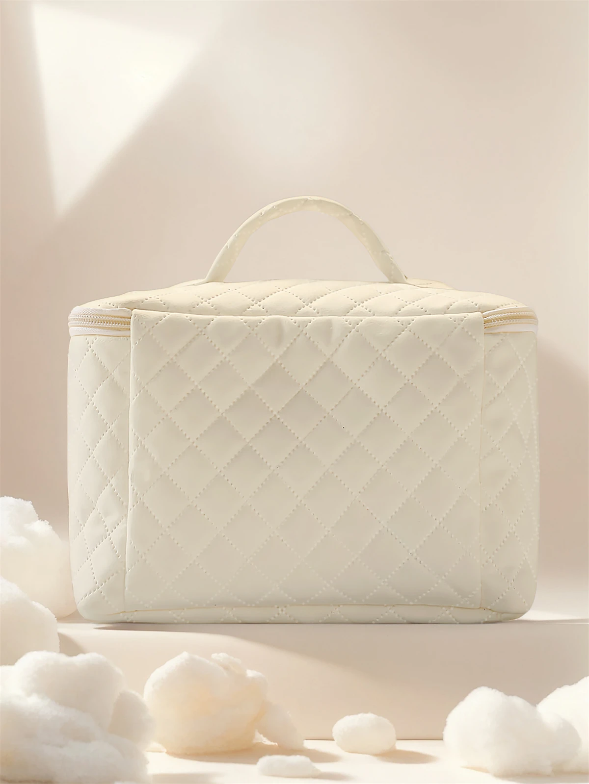 1pc， Portable travel cosmetics with cartoon cat patterns, large capacity travel storage bag, cute and stylish makeup bag