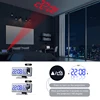 LED Digital Alarm Clock Table Watch Electronic Desktop Clocks USB Wake Up FM Radio Time Projector Snooze Function 2 Alarm 5