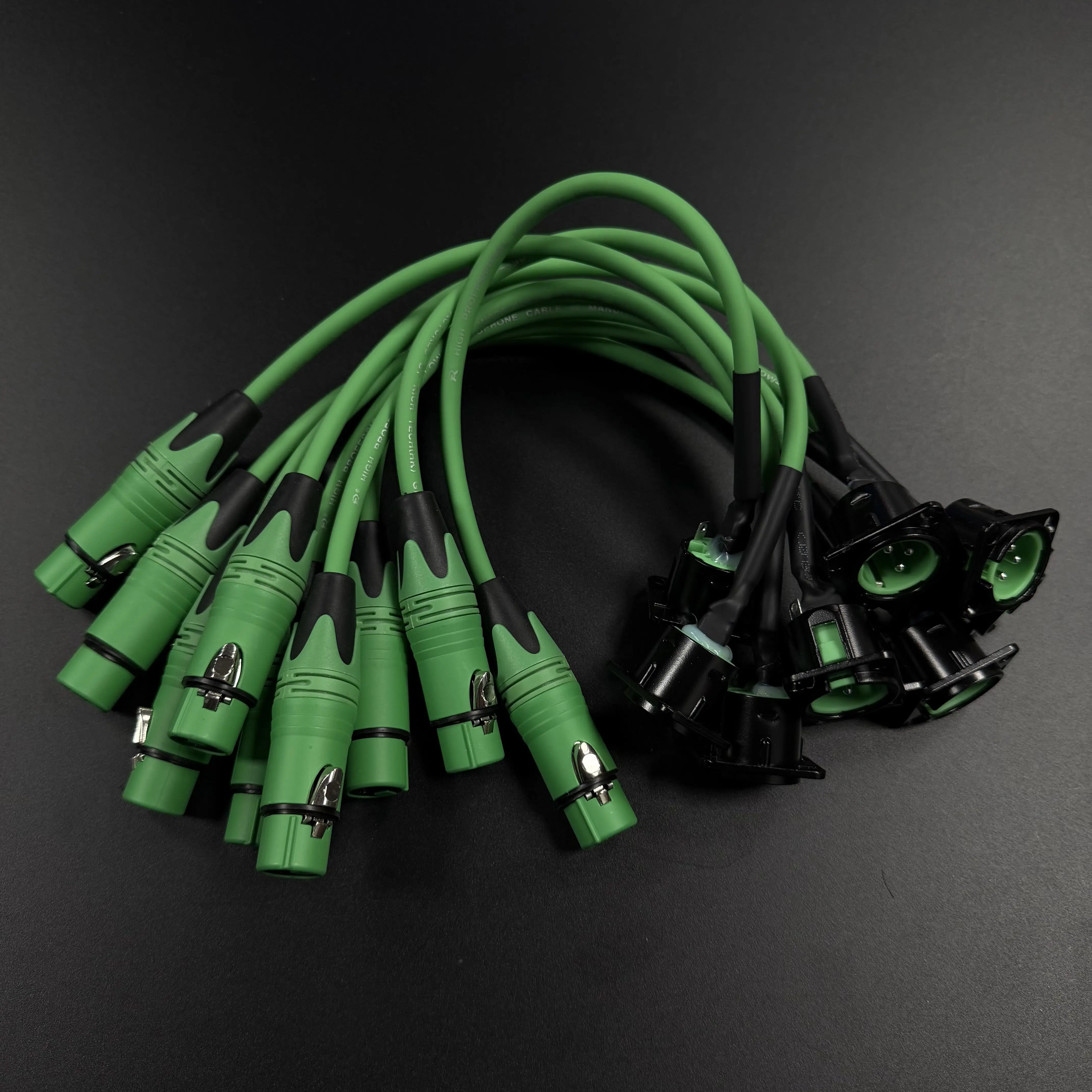 8 Stück XLR-Festmontage-Kabeladapter, 3-poliger Stecker für Panelmontage, MIC-Buchse auf XLR-Buchse Kabelverbinder für Bühnenbeleuchtung und Mischpulte – Detail 5