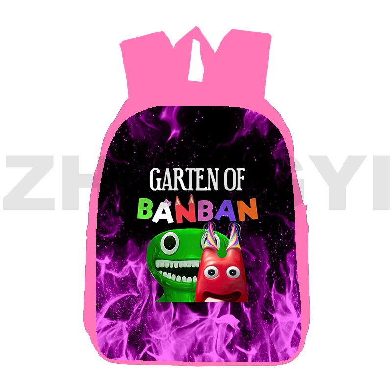 

3D Print Pink Anime Garten of BanBan 2 Bag Student Cartoon Garten of BanBan Bookbag Children Sports Travel Backpack 12/16 Inch
