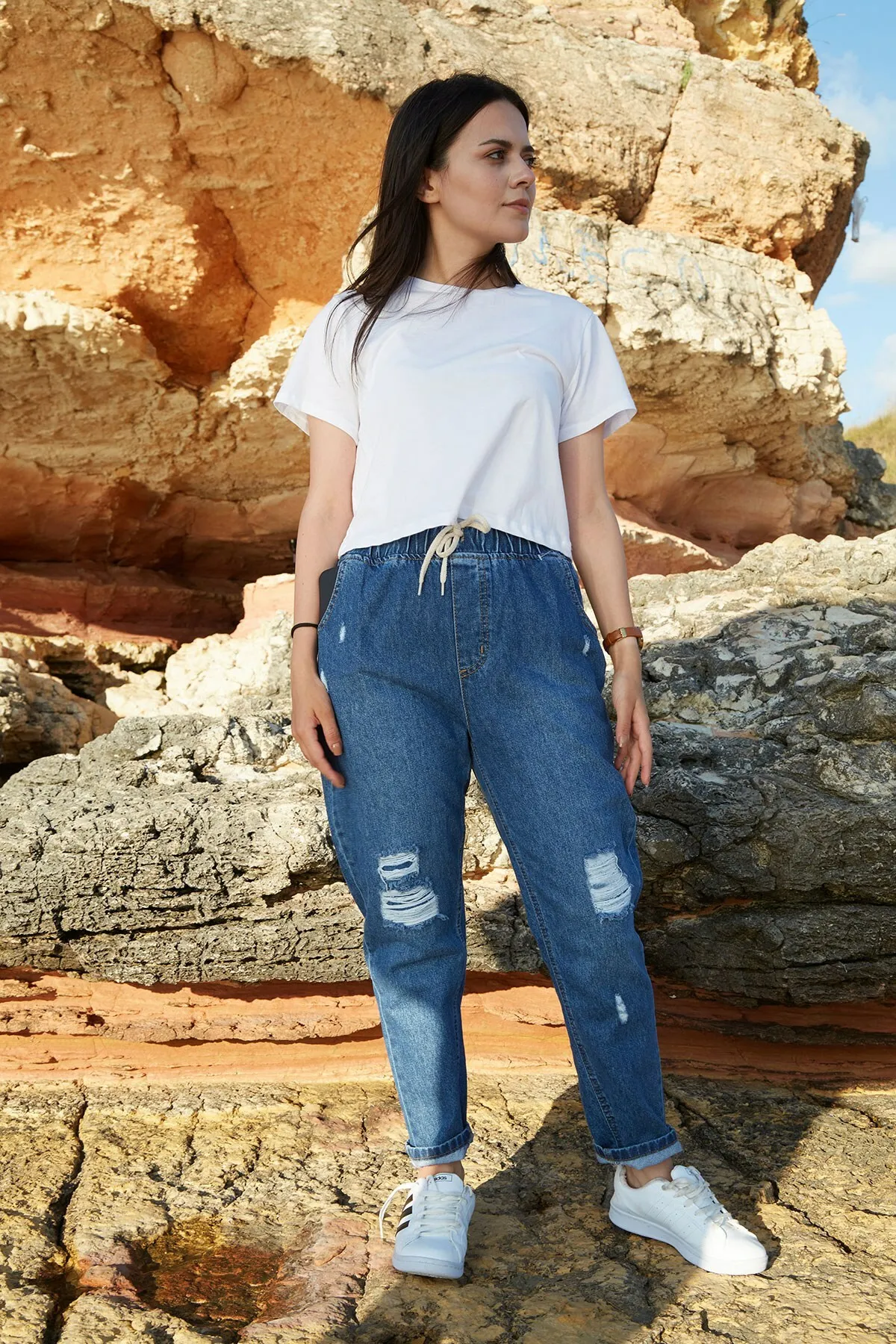 

Просвечивающие брюки-