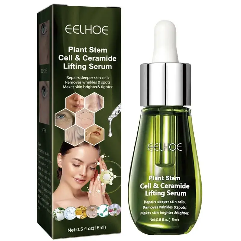 

Face Serum Repair Damaged Skin Reduce Fine Lines & Wrinkles Plant Stem Cell & Ceramide Lifting Natural Skin Lightening