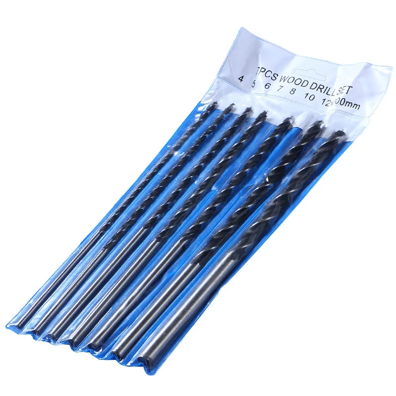 7Pcs 300mm Woodworking Tools Drill Bit Centered Carpentry Hole