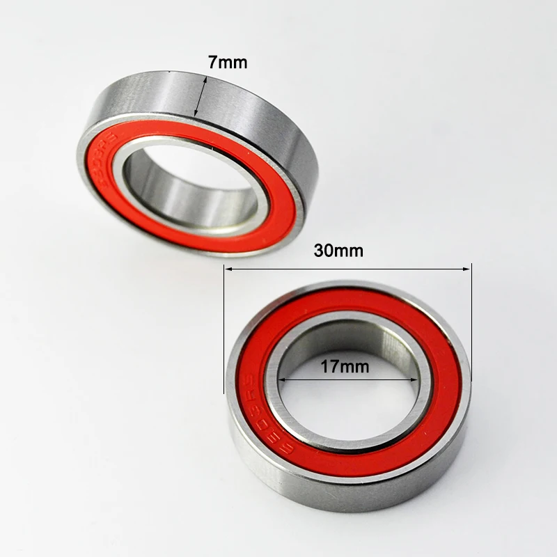 Set of 2 High-Performance Hybrid Ceramic Bearings for Bicycles