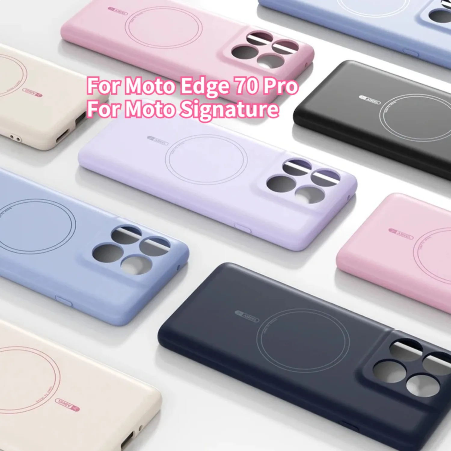 Color Liquid Silicone Magnetic Soft Phone Case with Magsafe Compatibility