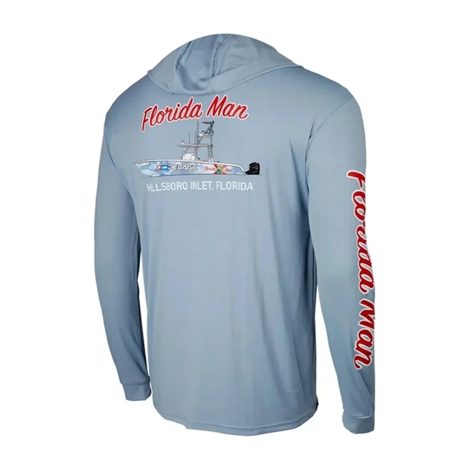

Pelagic Fishing Clothing Men Hooded Fishing Shirt Upf 50 Long Sleeve T-shirts Sun Protection Fishing Jersey Tops Camisa De Pesca