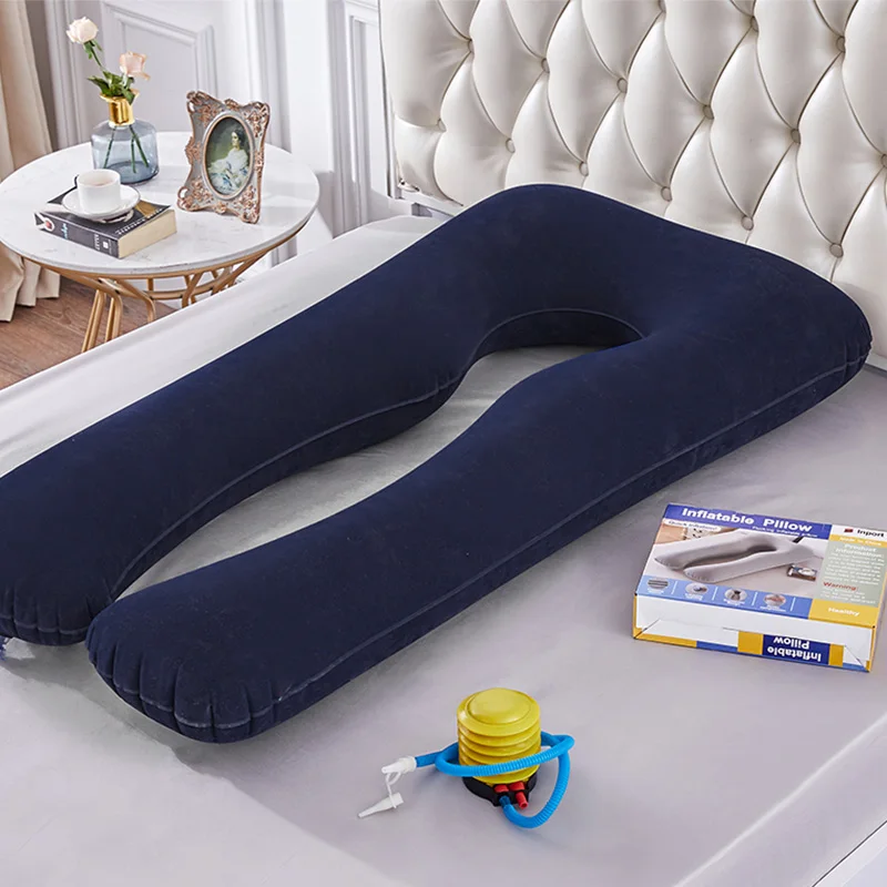 Inflatable Pregnant Pillow Comfortable Maternity U-shaped Waist Pillow For Women Pregnant Sleep Cushion Soft Body
