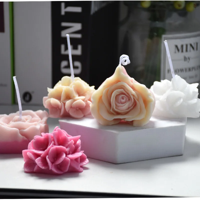 Rose Flower soap mold for soap Making silicone soap molds