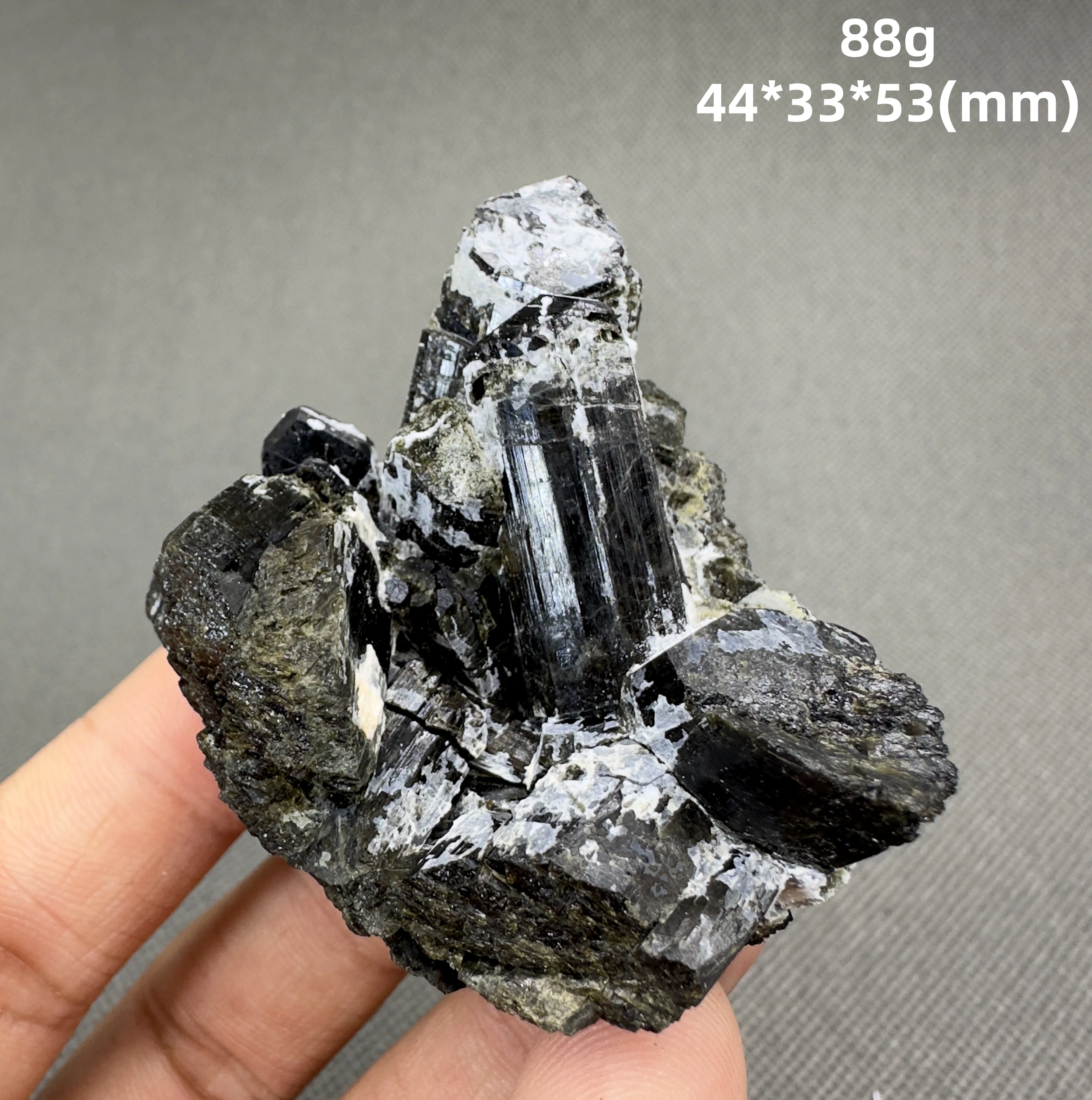 Natural Pakistan tourmaline mineral specimens + healing quartz crystals and stones rock gemstone 2