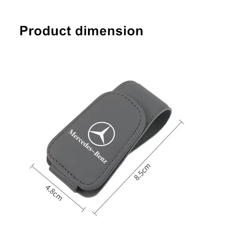 Car Glasses Sun Visor Box Auto Sunglasses Clip Card Accessories For Mercedes Benz B/C/E/S Class A Class C200L GLC GLK