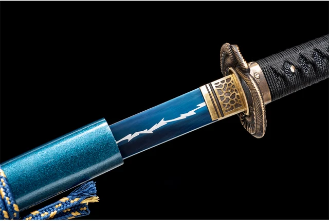 Katanas japonesas T10 de acero, espadas japonesas reales hechas a mano,  completamente Tang, funcionales, Catana, arqueadas, 98 espadas chinas -  AliExpress