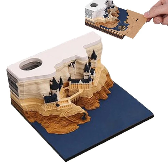 3D Memo Pad Calendar 2024 Magical Castle 3D Calender Rip Away Calendar 3D  Art Notepad Tear Away Calendar Sculpture For Desktop - AliExpress