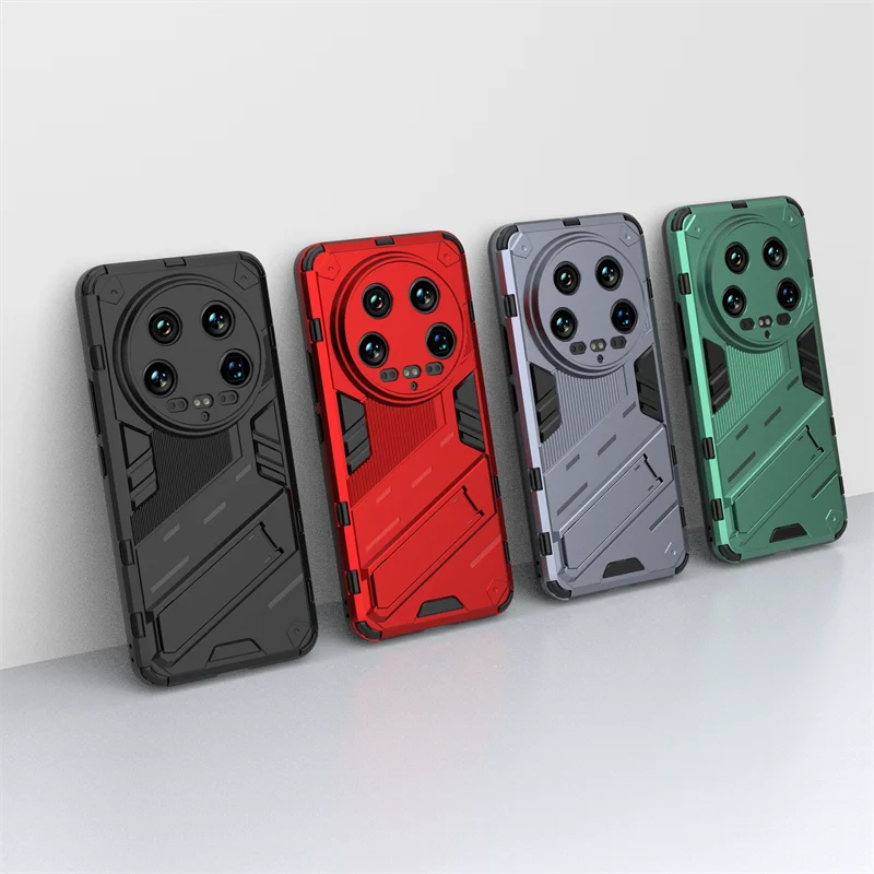 Per Xiaomi 14 Ultra Custodia Per Xiaomi 14 Ultra Cover Protettiva Punk Armor Bumper Shell Kickstand Cover Per Xiaomi 14 Ultra