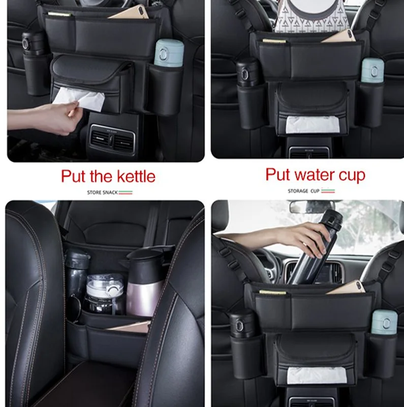 Organizer per borsa portaoggetti per bagagliaio dell'auto regolabile per  sedile posteriore automatico borsa per appendere gli organizzatori  tascabili in rete per SUV Truck Van Accessoriesa - AliExpress