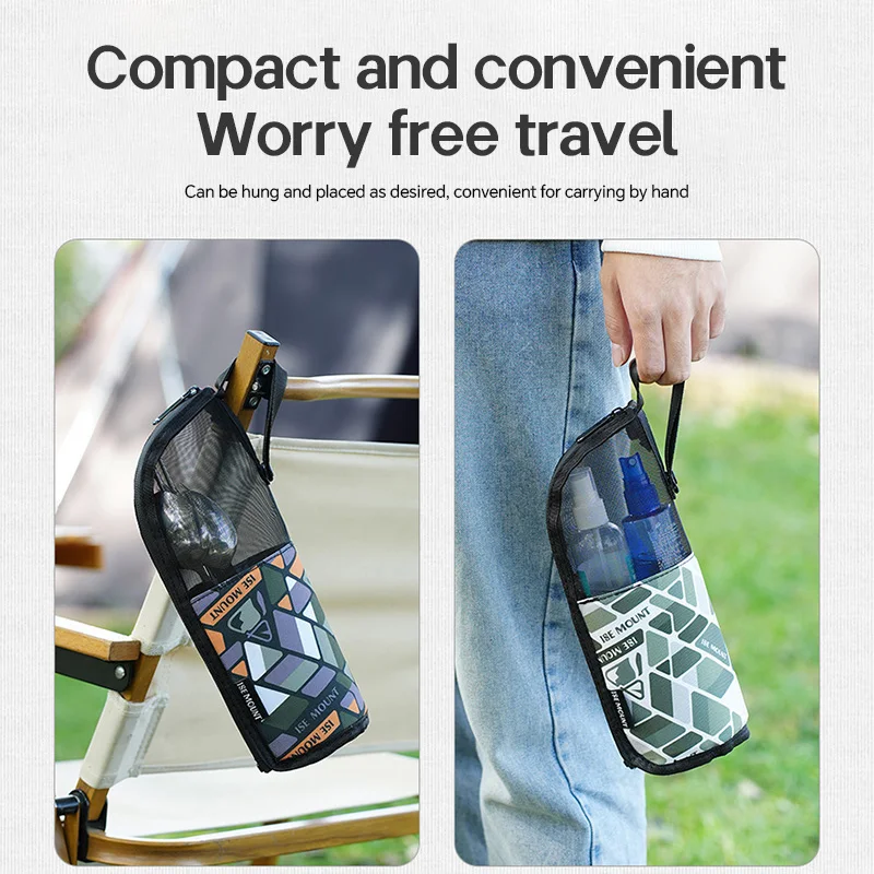 Outdoor Organizer Bag Foldable Waterproof Utensil Holder Camping Hiking Essentials Kitchenware Toiletries Travel Gear