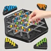 New Geometry Chain Chess Puzzle Triangle Chess Desktop Game Rubber Band Training Family Interaction Exercise Thinking Toys Gifts 2
