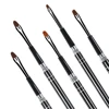 ANGNYA 2#4#6#8#10 Nail Brush Oval Gel Polish Brush Black Hand Draw Drawing Painting Pen Design Nail Art Brush DIY Manicure Tools 5