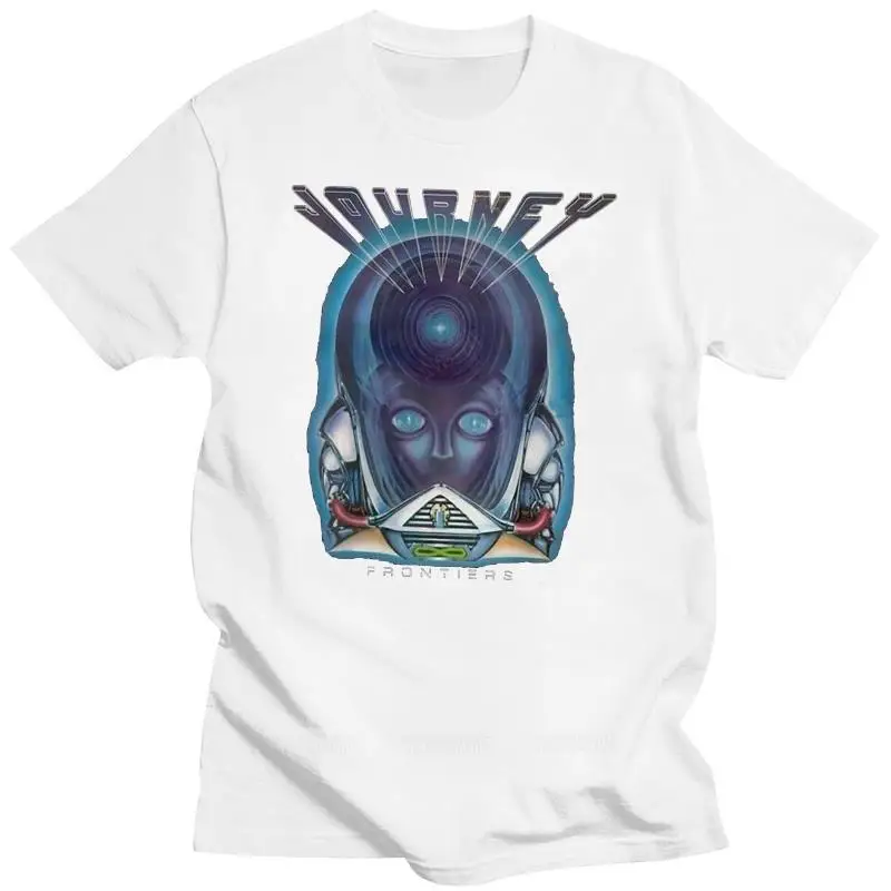 

Beach man tee shirt fashion print tees Mens Journey Frontiers Tour 1983 Music Band T Shirt Aid Tshirts Gift male t-shirts tops