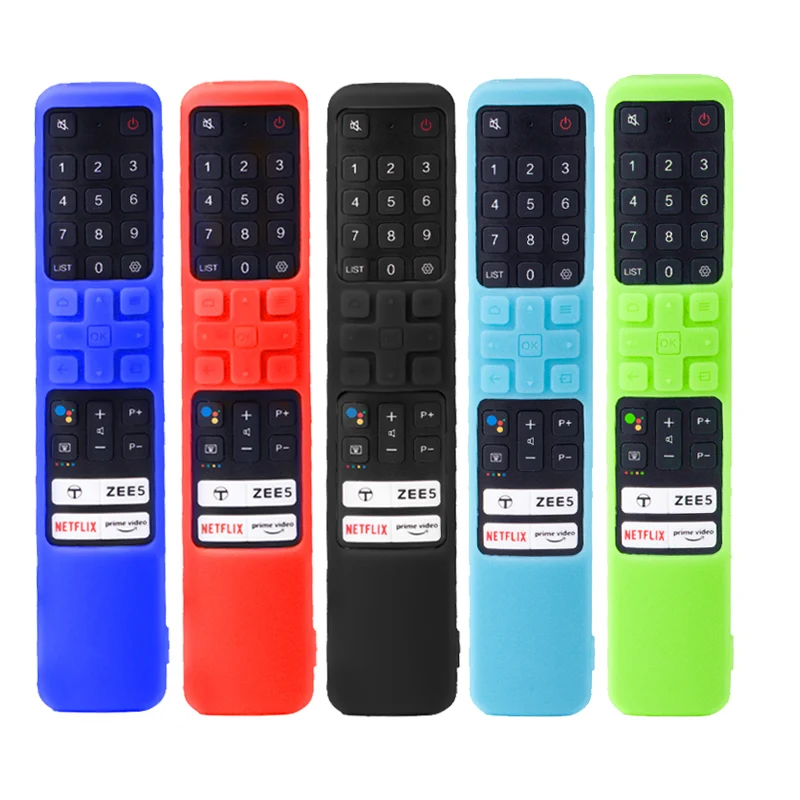TCL RC802N 용 실리콘 커버 YUI1 YU14 U43P6046 U49P6046 U55P6046 U65P6046 미끄럼 방지 실리콘 보호 소프트 케이스