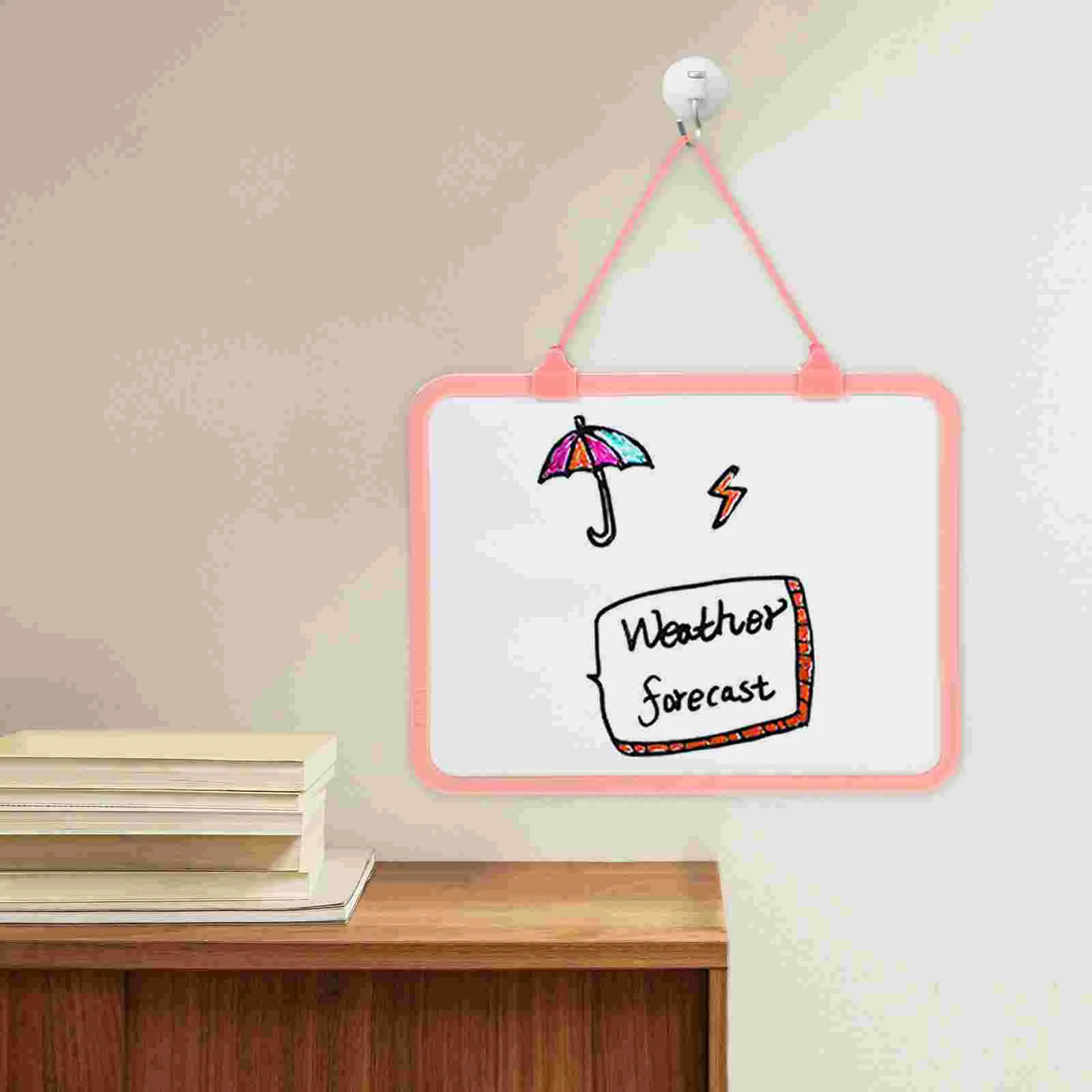 Hanging Whiteboard for Refrigerator Lanyard Memo Dry Erase Plastic Office Message magnetic whiteboard for fridge dry erase boards office graffiti adhesive refrigerator plastic message child
