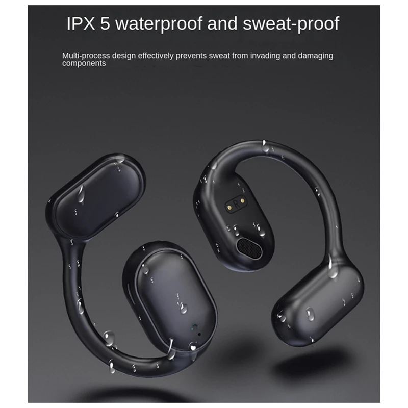 

Беспроводные наушники, наушники Bluetooth с костной проводимостью, наушники для работы со смартфонами, прочная Музыкальная гарнитура черного цвета