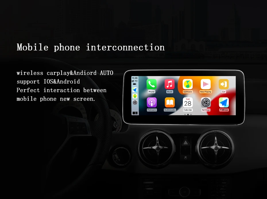 Factory Price Android AUTO Carplay For Mercedes Benz 13 14 15 GLK X204 Navi Car