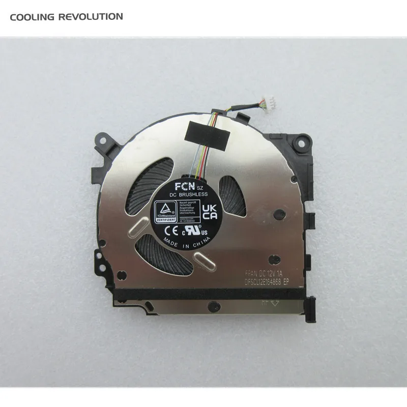 Laptop Original Cpu Ventilador de Refrigeração para Asus Zenbook 14 Oled Ux3402v Ux3402y Um3402z Fpan 12v 1a Dfscl12e164868 Hq23300303007 Novo - Imagem 3
