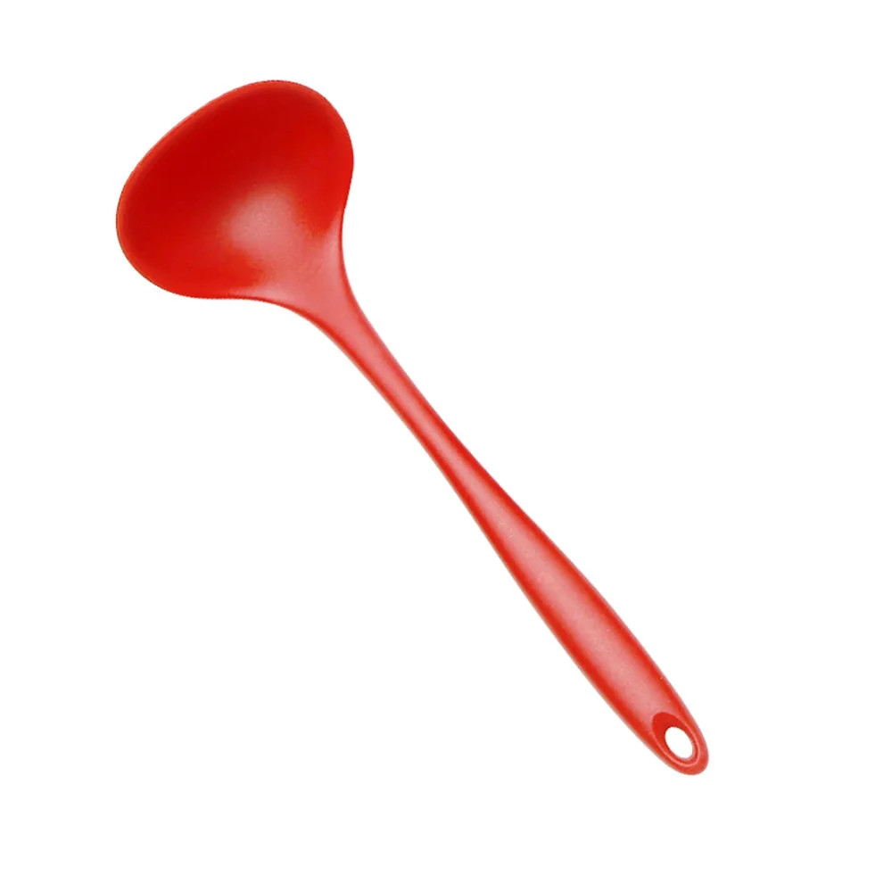 Silicone Non-Stick Cooking Utensil Set with Spatula and Strainer Spoon