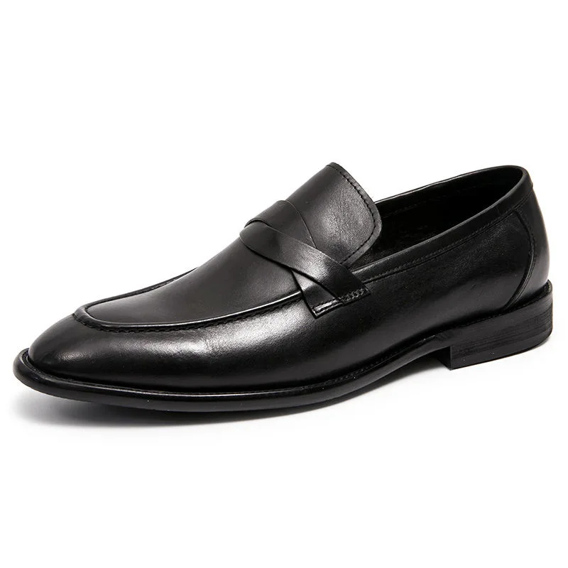 Mens Dress Shoes PU Leather Formal Shoes Men Black Brown Wedding Loafers Moccasin Derby Men Casual Shoes Plus Size 38-48