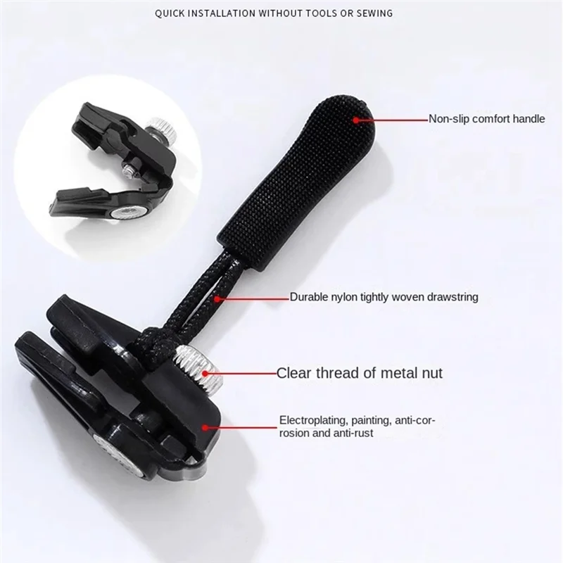 Household Detachable Universal Zipper Puller Universal Zipper Accessories For Clothes And Bags-AC82