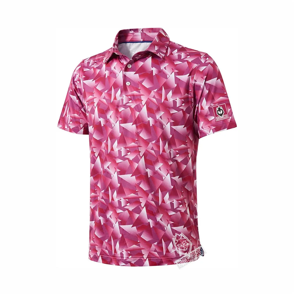 Men Fashion Printed Polo Shirts Summer Short Sleeves Outdoor Golf Shirts Racing Top Casual Performance Casual Quick Dry T-Shirt