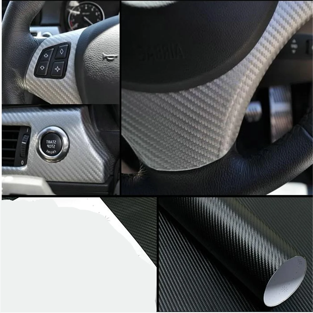127*10Cm Car Carbon Fiber Film For Citroen C3 C4 C5 Ds3 Ds4 Ds5 Ds6 C1 C2 C6 C8 Fiat 500