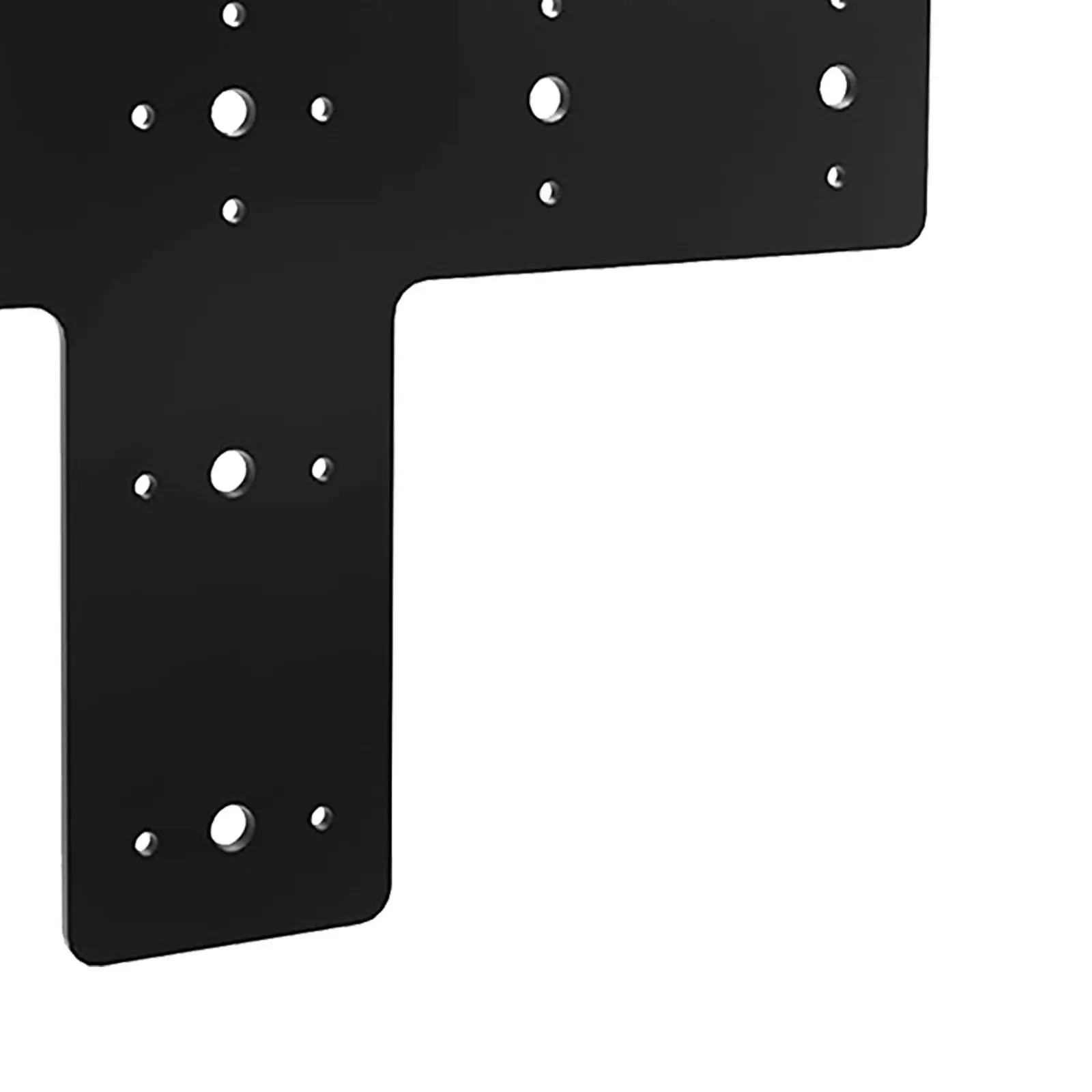 Cross Mending Plate Reinforcement Easy to Install Post to Beam Connector Black for Repair House Framing Pavilion Furniture