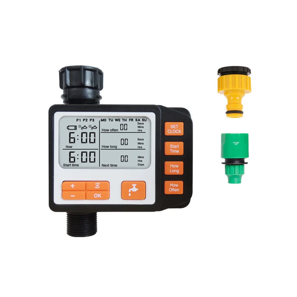 

Automatic Irrigation Watering Timer Outdoor Programmable Garden Controller Screen Display Waterproof Digital